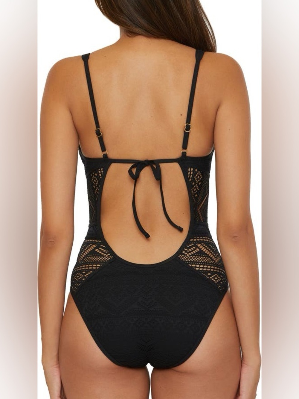 NWT Women’s BECCA Color Play black one piece swimsuit- Size XXL - Picture 2 of 8